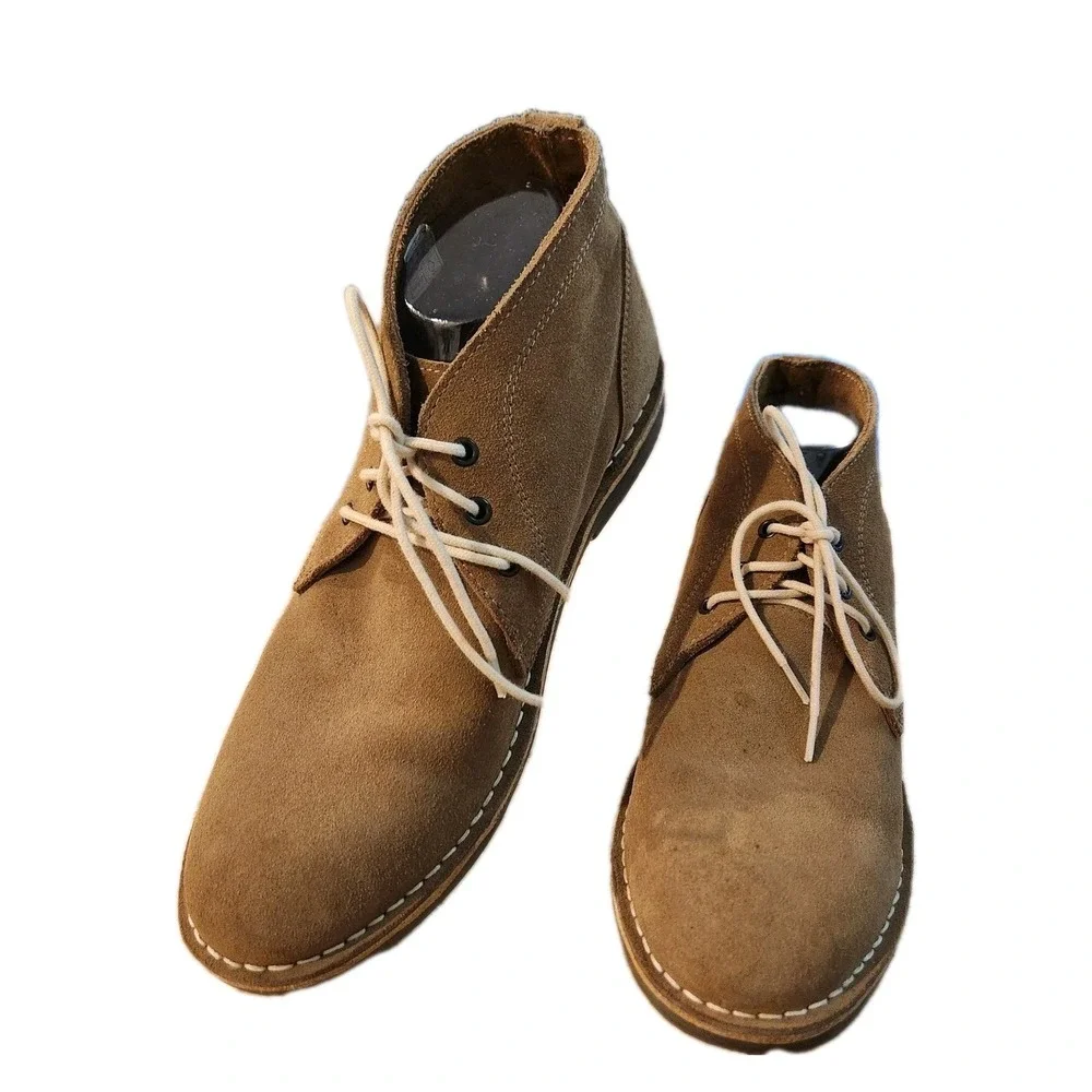 Men's Crown Vintage Chukka‎ Boots Size 9 - Tan Tabacco Suede